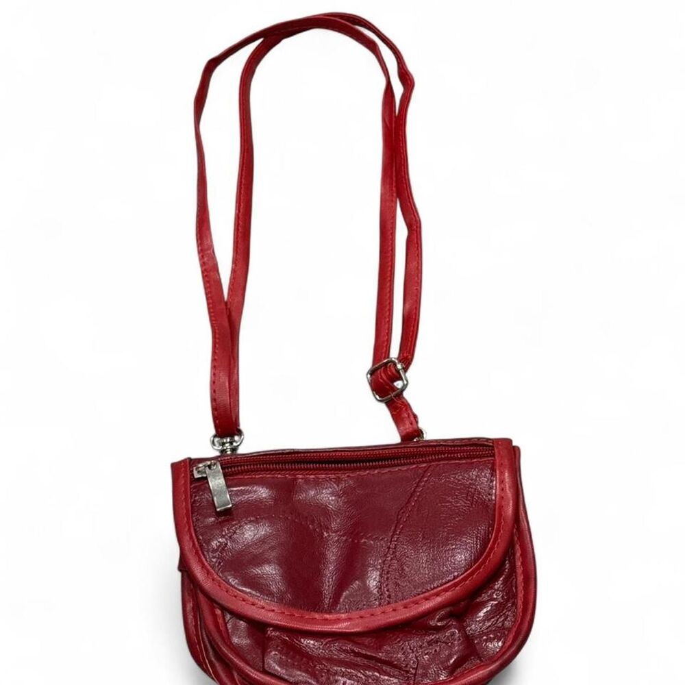 Red crossbody bag